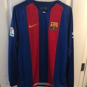 Barcelona 2016-2017 Home Long Sleeve Jersey